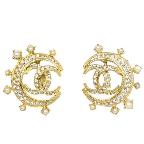 chanel moon earrings|chanel earrings online shop.